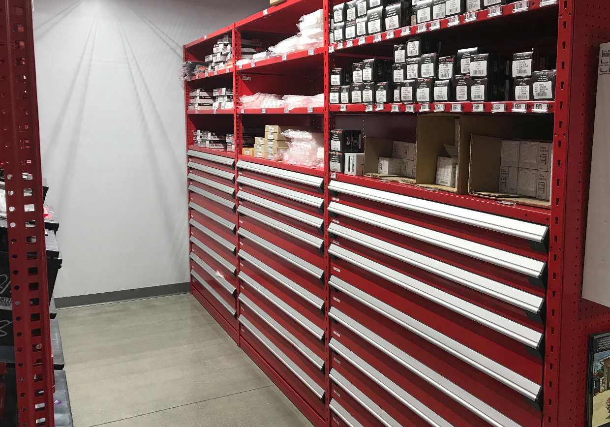 Drawers in Shelving Wright Storage Systems